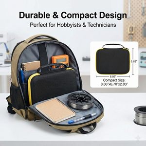 Kotak dengan Kit Solder Fanttik T1 Max |   Cangkang Keras EVA Pelindung |   Organizer Penyimpanan Kit Solder Elektronik Portabel - Product Image 6