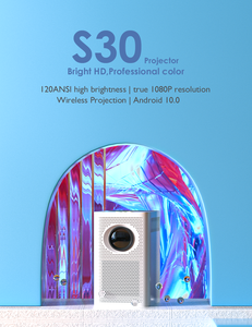 プロジェクターS30 AndroidシステムHDポータブルミニハンドヘルドプロジェクターWiFiモバイルプロジェクターホームムービー