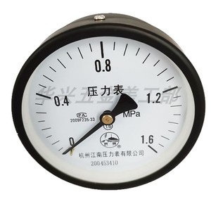 เกจวัดแรงดันหางโจวเจียงหนาน Y100Z 1.6Mpa ทองเหลืองแบบอนาล็อก ต่อทางหลังแบบเรเดียล - Product Image 3