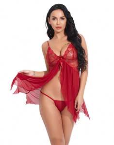 Sfy1806 Lingerie sexy pour la Saint-Valentin, dentelle noire sexy, col en V profond, teddy sexy, sous-vêtements érotiques, lingerie sexy, costumes sexy - Product Image 4