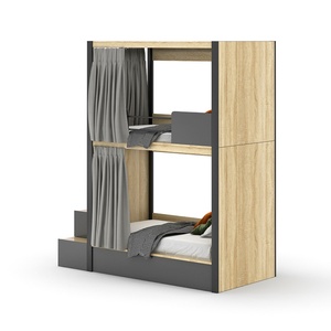 Meubles scolaires modernes, lits superposés en bois pour hôtel, appartement, collège, étudiants, dortoir - Product Image 1