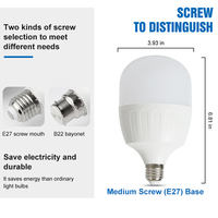 Ampoule LED Huahuang en aluminium, prix de gros, 5W-100W, E27/B22, 165-265V, 6500K