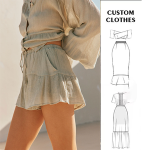 Camicette da donna <span class=keywords><strong>con</strong></span> <span class=keywords><strong>cintura</strong></span> Casual in poliammide in viscosa a manica lunga - Product Image 2