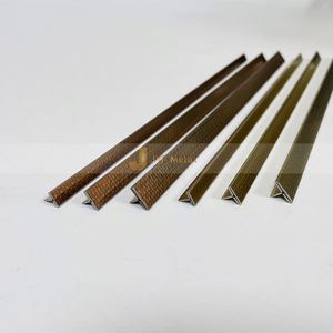 Perfil de Metal Moderno EX150 en Forma de T, Acero Inoxidable 304 de Alta Calidad, Impermeable y Duradero para Decoración de Paredes y Pisos - Product Image 1