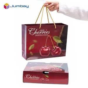 Custom Rigid Banana Cherries Boxes Mango Carton Cardboard Fruits Packaging Supplier For Strawberry Pineapples Vegetables Box