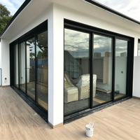 KOJOON Dernière génération de fenêtres coulissantes en aluminium à double vitrage, prix de gros, design de cadre de fenêtre en alliage d'aluminium