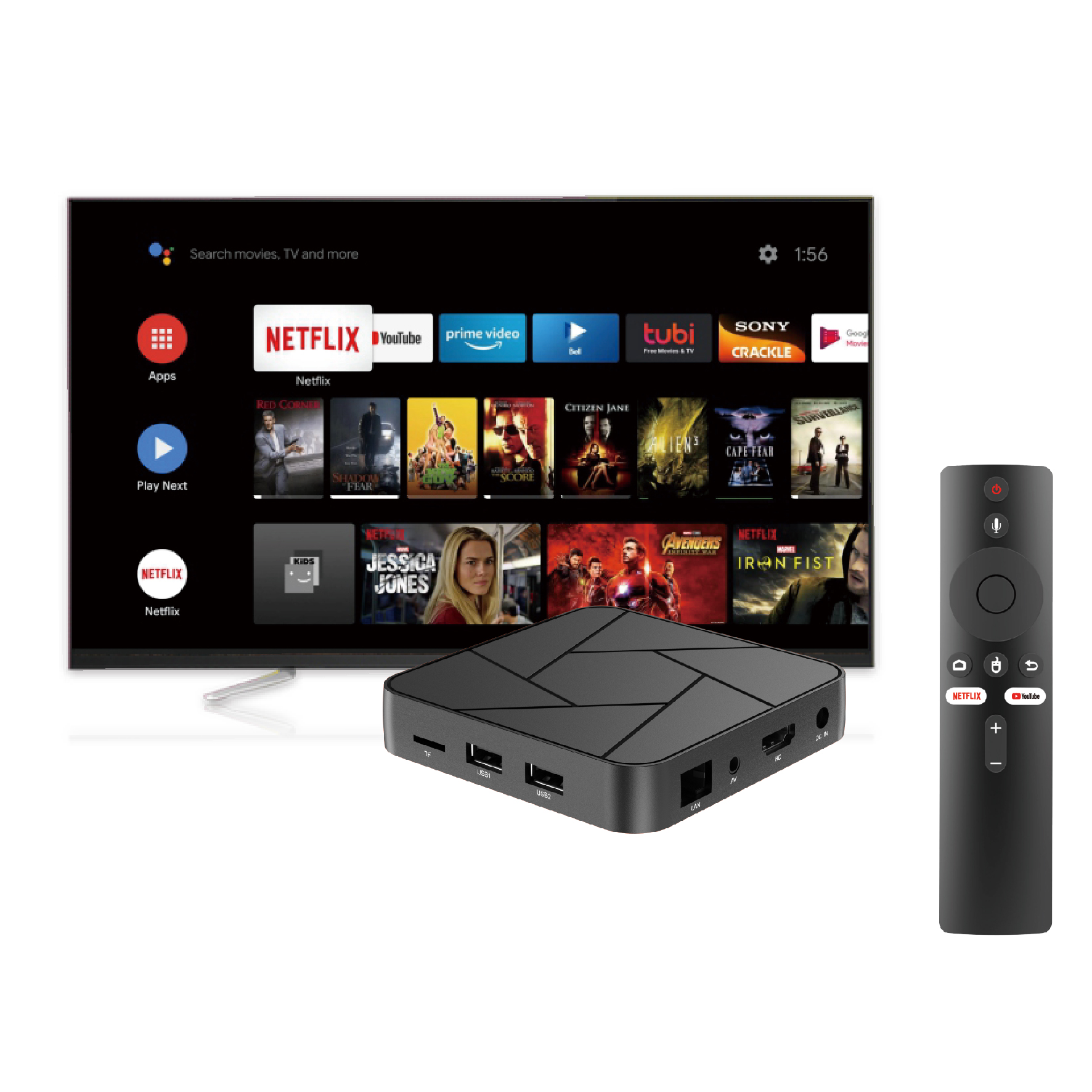 4K Smart TV Box - Android 11, S8 Pro, 5G Wifi, Voice Remote