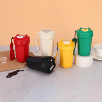 Bouteille d'eau intelligente en acier inoxydable 316 avec logo personnalisé, 450 ml, thermos isolé sous vide, gobelet à café pour les voyages, la salle de sport, les sports, la randonnée
