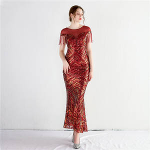 2025 nuovi stili nuovo arrivo donna paillettes modello abito di lusso abiti Vestido De Festa abito da sera da ballo - Product Image 5