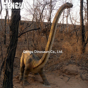 Dinosaure Mamenchisaurus en métal personnalisable avec queue et cou de 24m de long pour les centres commerciaux et les écoles - Product Image 2