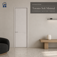 Porte intérieure moderne durable pour la maison, porte insonorisée, portes en bois minimalistes, portes de chambre d'hôtel sur mesure