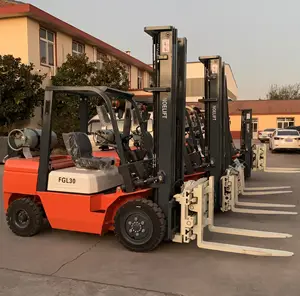 Warehouse Durable 3t Dual Fuel Forklift 3ton Gasoline Forklift Lpg Forklift