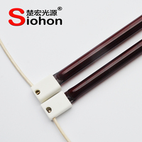 Siaph rubis rouge quartz éblouissant lampes à chaleur infrarouge réduite pour les revêtements
