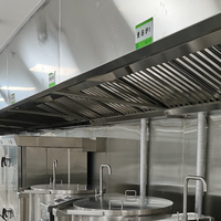 Personnalisable gamme commerciale évent Durable système de filtre industriel mural en acier inoxydable cuisine hôtels restaurants