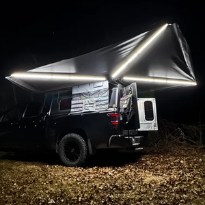 Auvent 270 degrés autoportant pour toit de voiture, tente en aluminium avec protection UV, abri solaire imperméable, auvent 270 pour voiture avec parois pour SUV et MPV - Product Image 3