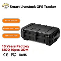Traceur GPS solaire 4G pour bétail, suivi en temps réel, historique des trajets, alerte géofence, étanche IP67, en stock