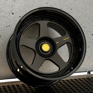 Juego de 3 Ruedas Forjadas Bku 5x130 para <span class=keywords><strong>Porsche</strong></span> <span class=keywords><strong>911</strong></span> 992 <span class=keywords><strong>GT3</strong></span> RS <span class=keywords><strong>Touring</strong></span>, Ruedas con Bloqueo Central de 19, 20, 21 y 22 Pulgadas, Ruedas de Aleación Negras Personalizadas - Product Image 1