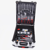 Vente directe usine OEM – Kit de 187 outils multifonctionnels pour réparation automobile, mallette rigide en acier au chrome-vanadium