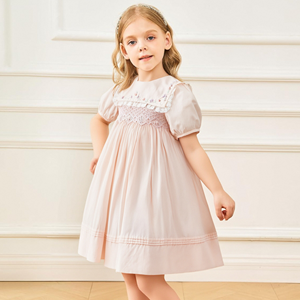 लड़कियों के कपड़े <span class=keywords><strong>6</strong></span> से 14 साल के फूलों की कढ़ाई बच्चे लक्जरी स्मैश के लिए आम कपड़े - Product Image 1