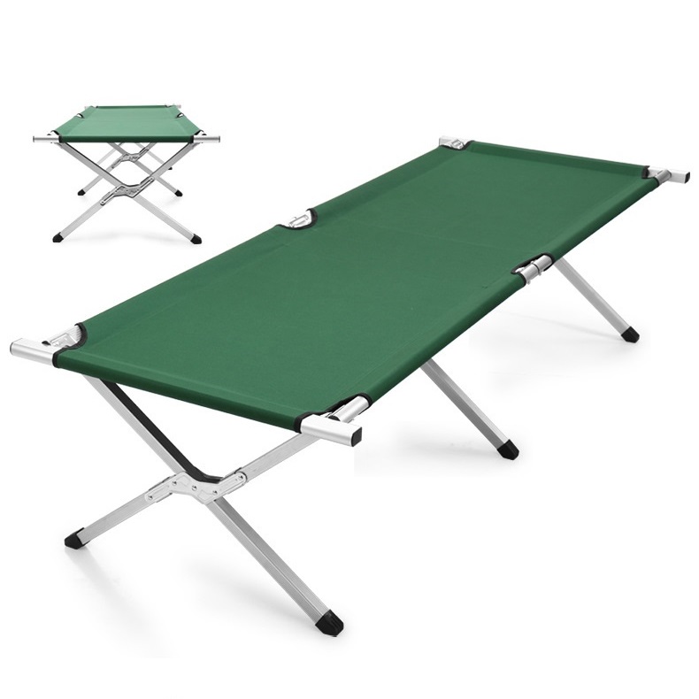 Складное оборудование для кемпинга на открытом воздухе, легкая портативная складная кровать для кемпинга на пляже, уличная мебель, промышленный алюминиевый сплав
