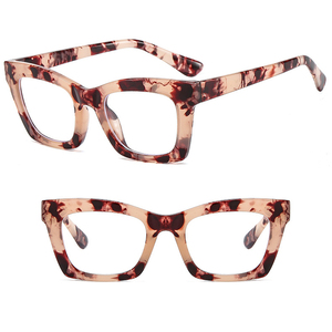Gafas DL, Nuevo Modelo Rectangular Rosa Carey, Unisex, Anti Luz Azul, Montura Completa, para Lectura, Aptas para Todas las Formas de Rostro - Product Image 3