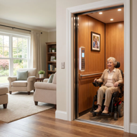 Soluzione per Anziani con Accesso in Sedia a Rotelle, Ascensore Domestico Intelligente e Affidabile per la Sicurezza degli Anziani, Adatto alle Esigenze dei Disabili