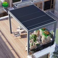 Housses de patio motorisées personnalisables Garages, auvents et abris de voiture Pergola Métal Bioclimatique Aluminium Arrière-cour Automatique Extérieur