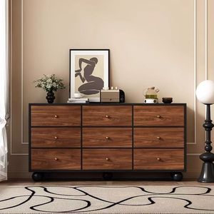 Solid Wood Chest Of Drawers 900mm+ Storage Bedroom Cabinet <b>Sideboard</b> Simple Style - Product Image 2