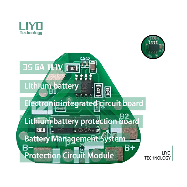 BMS 3s 6A 11.1V 3-Series Battery Management System LiFePO4 PCB & PCBA Products for Electric Bicycles and Others