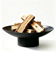Brasero d'extérieur carré moderne en acier Corten, robuste et portable, pour jardin, patio et camping