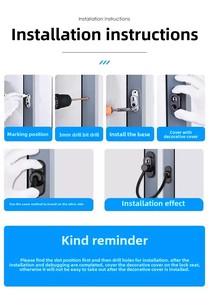 Cerradura de Seguridad Moderna y Duradera para Ventanas de Acero Tipo N/M, Ventanas/Puertas Abatibles, Instalación con Tornillos, Garantía de 1 Año - Product Image 4