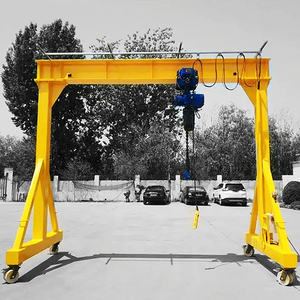 Petite grue à <span class=keywords><strong>portique</strong></span> portable personnalisée de 5 tonnes 10 tonnes poutre <span class=keywords><strong>en</strong></span> I à commande électrique réglable pour entrepôt et extérieur - Product Image 1