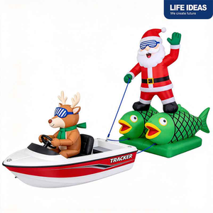 Hot Selling Large Size Christmas Inflatable Santa Snowman <b>Tree</b> with <b>LED</b> <b>Lights</b> Outdoor Garden Yard Decoration Blow up Noel Decor - Product Image 6