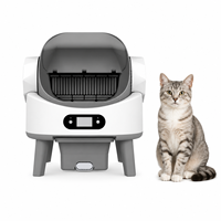 Selbstreinigende Katzentoilette Elektronische Freihändige Smarte Roboter-App-Steuerung & Sicherer Einklemmschutz mit Sicherheitssensoren & Einlage für Katzen