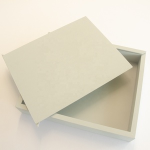 Grey Wooden box with slide lid with 4.5 cm depth in custom sizes and custom colors for gifts