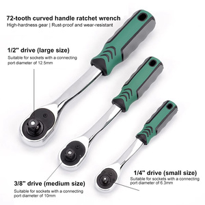 Llave de Trinquete Combinada y Llave de Trinquete de Liberación Rápida, 24/72 Dientes, Acero CR-V, Herramientas Manuales para Reparación de Automóviles - Product Image 3