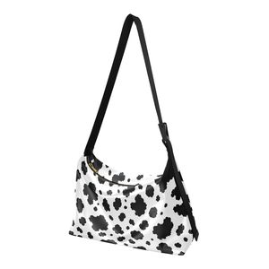 Bolso de Hombro con Estampado de Vaca para Mujer, Bolso Tipo Hobo Vintage de PU con Cierre de Cremallera, Bolso Casual para Viajes Diarios - Product Image 2
