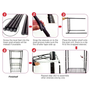 5 livelli in metallo bianco multiuso da cucina e ripiano <span class=keywords><strong>organizzatore</strong></span> di vasi - Product Image 6