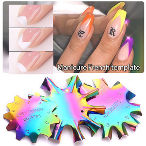 Jieniya modèle d'ongles français en acier inoxydable coloré, outil <span class=keywords><strong>de</strong></span> <span class=keywords><strong>manucure</strong></span> avec ligne <span class=keywords><strong>de</strong></span> sourire - Product Image 4
