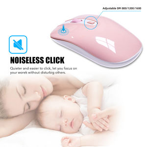 Ratón inalámbrico <span class=keywords><strong>para</strong></span> ordenador, dispositivo inalámbrico con USB <span class=keywords><strong>para</strong></span> portátil, Mac, <span class=keywords><strong>Chromebook</strong></span>, PC y Windows - Product Image 3