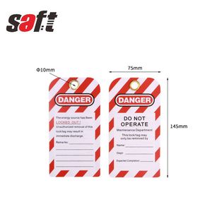 Ngành Công Nghiệp Thiết Bị Bị Khóa Ra An Toàn <span class=keywords><strong>PVC</strong></span> Khóa <span class=keywords><strong>Tag</strong></span> Cảnh Báo Thẻ - Product Image 3