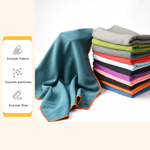 <span class=keywords><strong>Serviette</strong></span> de yoga antidérapante OEM/ODM 180x60cm, microfibre avec motifs de poignées en silicone personnalisés - Product Image 5