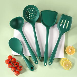 Bán buôn cấp thực phẩm Silicone đồ dùng nhà bếp thiết lập chịu nhiệt không dính nấu ăn Công cụ bao gồm Whisk và muỗng - Product Image 6