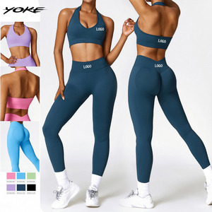 Yoke <span class=keywords><strong>New</strong></span> Đến Chất Lượng Tốt Nhất Phụ Nữ Tập Luyện Bộ Scrunch Mông Xà Cạp Cao Eo Phụ Nữ Xà Cạp Liền Mạch Phụ Nữ Phòng Tập Thể Dục - Product Image 4