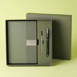 Customized Logo UV Printed Company Business Gift <b>Set</b>-A5 PU Leather Multi-Color Journal <b>Notebook</b> Pen Attractive Gift Box - Product Image 6