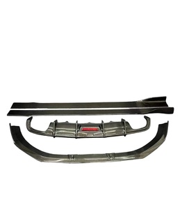 Kit Carrozzeria in Vera Fibra di Carbonio per Audi <span class=keywords><strong>A6</strong></span> C7 S6 2012-2015: Paraurti Anteriore, Diffusore Posteriore e Minigonne Laterali - Product Image 2
