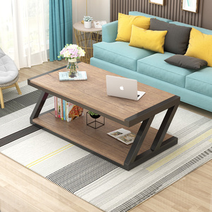 Table basse moderne en verre, avec Base métallique en forme de Z, offre spéciale - Product Image 6