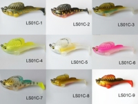 Lutac OEM Jumping Fish/75MM/14G/Hameçon Mustad, Œil de poisson simulé 3D, Queue épaissie, Revêtement cutané réaliste, Peinture de mise en couleur améliorée