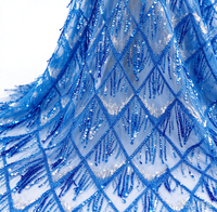 Tissu en maille de haute qualité de Chine 2025 – Robes de mariée de luxe pour filles avec broderie perlée et sequins, 100 % polyester, séchage rapide