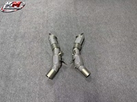 Tuyau catalytique avant KM Premium SS304 Euro 6 pour Ferrari SF90 Stradale Spider 4.0T V8, échappement haute performance isolé thermiquement